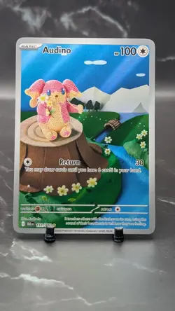 Pokemon Audino 151/86 Illustration Rare Near Mint SV Black Bolt - Image 1