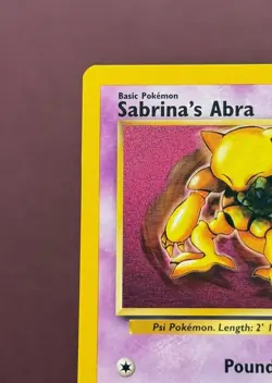 Pokemon 2000 Black Star Promo #19 Sabrina's Abra, Wizards TCG Vintage English NM - Image 3