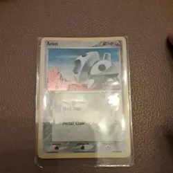 Pokemon Aron Reverse Holo - EX Holon Phantoms Stamped 58/110 - Image 1