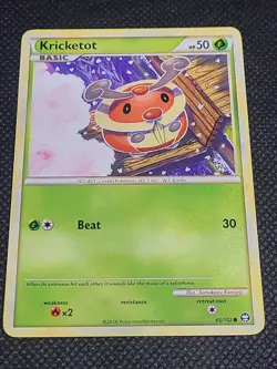 Kricketot Pokemon TCG Triumphant #65/102 - Image 1