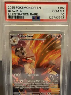 Pokemon TCG Blaziken Holo Card 192/182 Sv10: Destined Rivals PSA 10 - Image 2