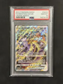 Pokemon TCG Mewtwo VSTAR GG44/GG70 PSA 10 - Image 1