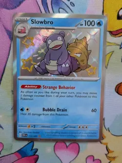 Pokemon TCG S&V Paldean Fates Slowbro 117/091 Baby Shiny - NM - Image 1