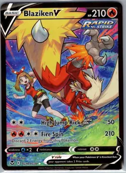 Blaziken V TG14/TG30 SWSH12: Silver Tempest Trainer Gallery - Pokemon Card - NM - Image 1