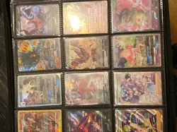 Black Pokemon card binder with rare and expensive cards inside - Image 1