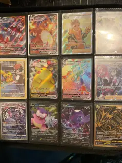 Black Pokemon card binder with rare and expensive cards inside - Image 3