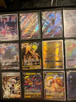 Black Pokemon card binder with rare and expensive cards inside - Image 4