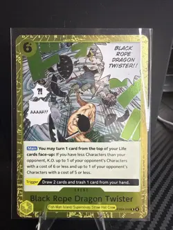 Black Rope Dragon Twister EB04-059 R Foil One Piece Adventure on Kami's Island - Image 1