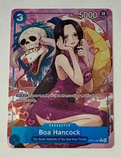 One Piece TCG Boa Hancock OP13-051 R* Alt Art Carrying On His Will English - Image 1