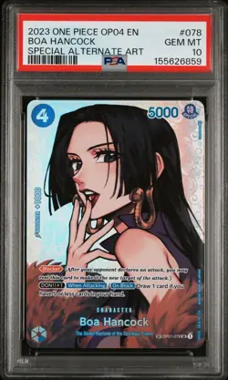 PSA 10 2023 One Piece OP04 EN Special Alternate Art #078 Boa Hancock - Image 1