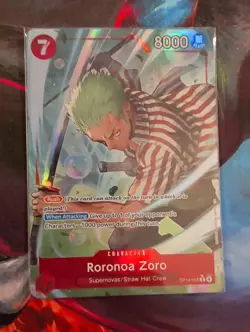 One Piece Roronoa Zoro EB04-007 SR ENGLISH OP15 - Image 1