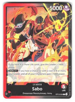Sabo (004) OP13-004 Leader Carrying On His Will One Piece - Image 1