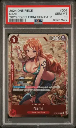 2024 ONE PIECE CHAMPIONSHIP 2023 CELEBRATION PACK #007 NAMI PSA 10 - Image 1
