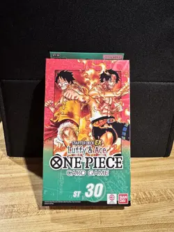 One Piece TCG Starter Deck ST-30 Luffy and Ace English Sealed Box EX NEW IN HAND - Image 1