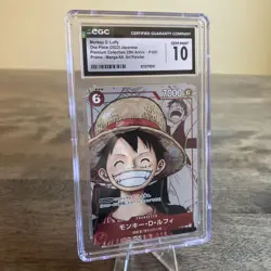 2022 ONE PIECE JPN 25TH EDITION MANGA ART PARALLEL #P-001 MONKEY D LUFFY CGC 10 - Image 1