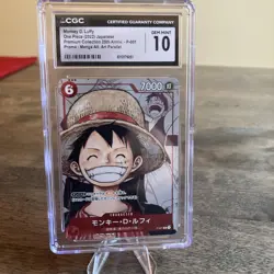 2022 ONE PIECE JPN 25TH EDITION MANGA ART PARALLEL #P-001 MONKEY D LUFFY CGC 10 - Image 2