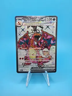 Charizard ex 215/197 Ultra Rare Obsidian Flames Pokemon Near Mint - Image 1