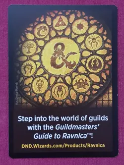 Magic The Gathering GUILDS OF RAVNICA VRASKA EMBLEM token card MTG - Image 2