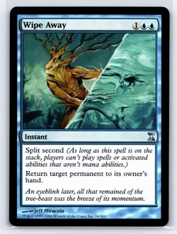 2006 MTG Magic: The Gathering Time Spiral Uncommon Wipe Away 94/301 NM - Image 1