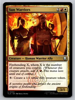Sun warriors 244 Uncommon Avatar: The Last Airbender Magic: The Gathering NM - Image 1