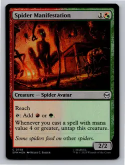 Spider Manifestation 148 Common Marvel's Spider-Man Magic: The Gathering Foil NM - Image 1