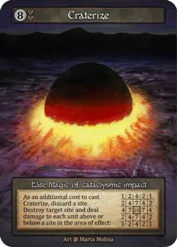Sorcery: Contested Realm Beta Craterize Elite Regular NM - Image 1