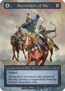 3x Sorcery: Contested Realm Beta Skirmishers of Mu Exceptional Regular NM - Image 1