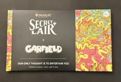 MTG Secret Lair x Garfield Our Only Thought is to Entertain You Foil Sealed Set - Image 1