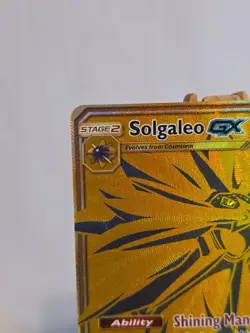 Solgaleon Gx SM104a Hidden Fates Full Art Shiny Gold Black Star Promo - Image 2
