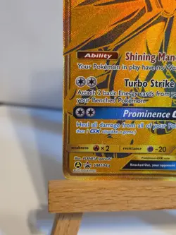 Solgaleon Gx SM104a Hidden Fates Full Art Shiny Gold Black Star Promo - Image 5