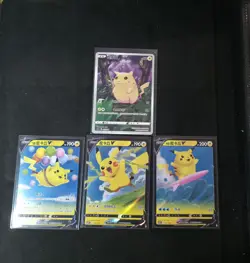 Pokemon Pikachu Bundle 4 Cards All Mint Condition Superball Promo Cards Chinese - Image 1