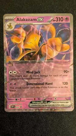 ALAKAZAM EX 050 HOLO PROMO SCARLET & VIOLET PROMO POKEMON NEAR MINT - Image 1