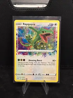 Rayquaza 138/185 AR Amazing Rare Vivid Voltage SWSH4 Pokemon TCG English - Image 1