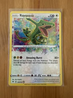 Pokemon TCG Rayquaza 138/185 Amazing Rare Vivid Voltage - Image 1
