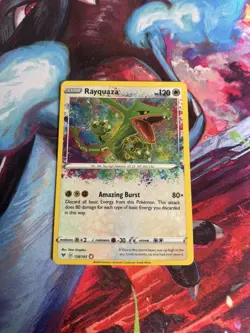 Pokemon TCG Rayquaza 138/185 Amazing Rare Vivid Voltage - Image 1