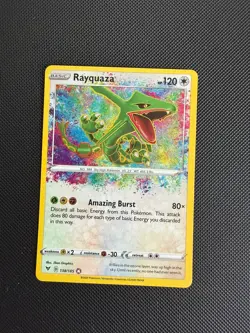 Pokemon TCG Rayquaza 138/185 Amazing Rare Vivid Voltage - Image 1