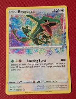 Pokemon TCG - Rayquaza - 138/185 Amazing Rare - Vivid Voltage - Image 1