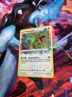 Pokemon TCG Rayquaza 138/185 Amazing Rare Vivid Voltage - Image 2