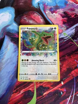 Pokemon TCG Rayquaza 138/185 Amazing Rare Vivid Voltage - Image 1