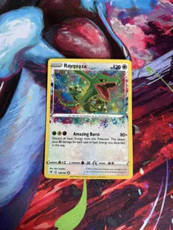 Pokemon TCG Rayquaza 138/185 Amazing Rare Vivid Voltage - Image 1