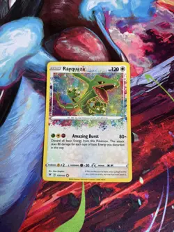 Pokemon TCG Rayquaza 138/185 Amazing Rare Vivid Voltage - Image 1