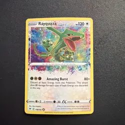 Pokemon TCG Rayquaza Amazing Rare Holo 138/185 Vivid Voltage English 2020 - Image 1