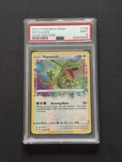 Pokemon TCG Vivid Voltage Rayquaza 138/185 Amazing Rare PSA 9 - Image 1
