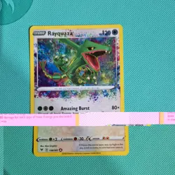 Pokemon TCG Rayquaza Vivid Voltage 138/185 Holo Amazing Rare - Image 1