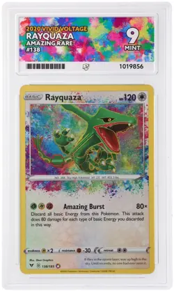 ACE 9 Rayquaza 138/185 2020 Vivid Voltage Amazing Rare Pokemon TCG - Image 1