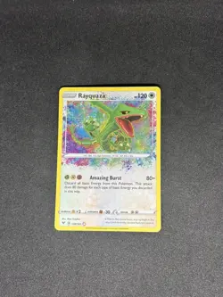 Pokemon TCG SWSH Vivid Voltage Rayquaza Card 138/185 Amazing Rare - Image 1