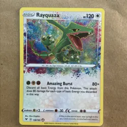 Pokemon TCG Rayquaza Vivid Voltage Holo Card 138/185 Amazing Rare - Image 1