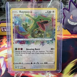 Pokemon TCG Rayquaza Vivid Voltage 138/185 Holo Amazing Rare NM - Image 1