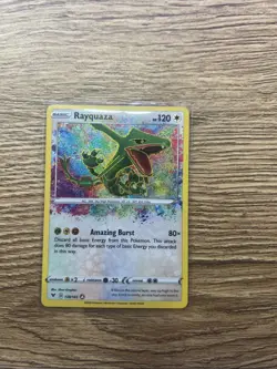 Pokemon TCG Rayquaza Vivid Voltage 138/185 Holo Amazing Rare - Image 1