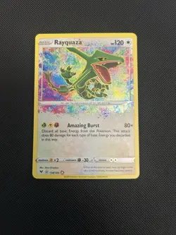 Pokemon TCG Rayquaza 138/185 SWSH04 Vivid Voltage Amazing Rare Holo English - Image 2